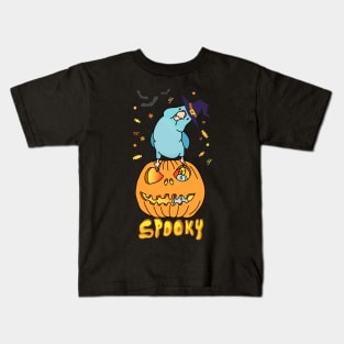 SPOOKY blue parrotlet Kids T-Shirt